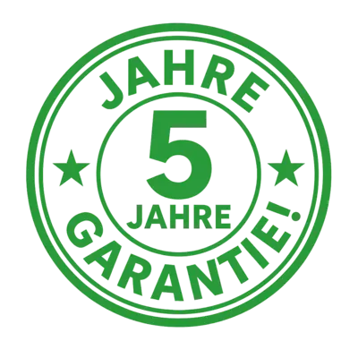 5 Jahre Garantie